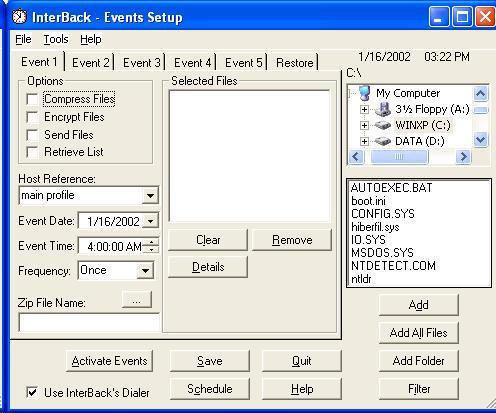 InterBack Screenshot